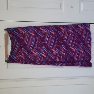 Boho midi skirt Large